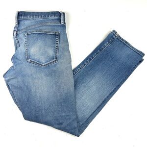 Uniqlo Kaihara Selvedge Jeans Low Slim Straight Blue Men's Sz 34 X 31 Actual